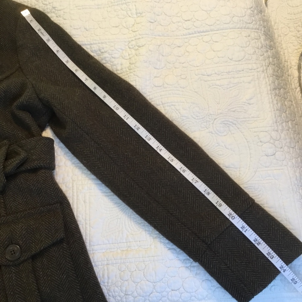 Merona Winter Coat. Olive Green and Brown. Size S - Picture 5 of 8